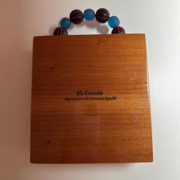 Cigar Box Purse Imported Aston Imported #1433 - Picture 2 of 4